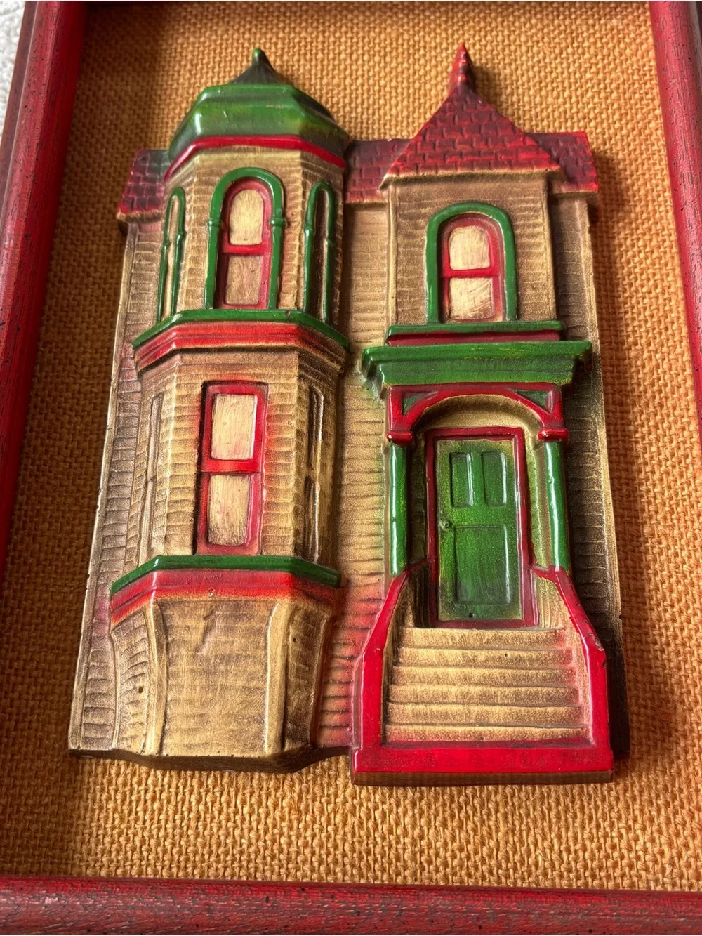Framed Vintage Victorian House 3D Wall Art by Edward Art Products